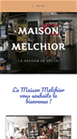 Mobile Screenshot of maison-melchior.fr