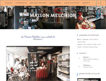 Tablet Screenshot of maison-melchior.fr
